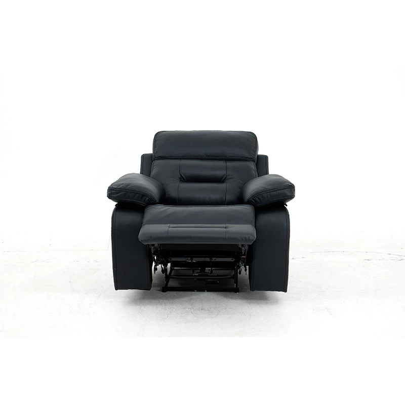 Nordic high-back electric reclining lazy sofa chair first-class space capsule three-person straight-line sofa set
